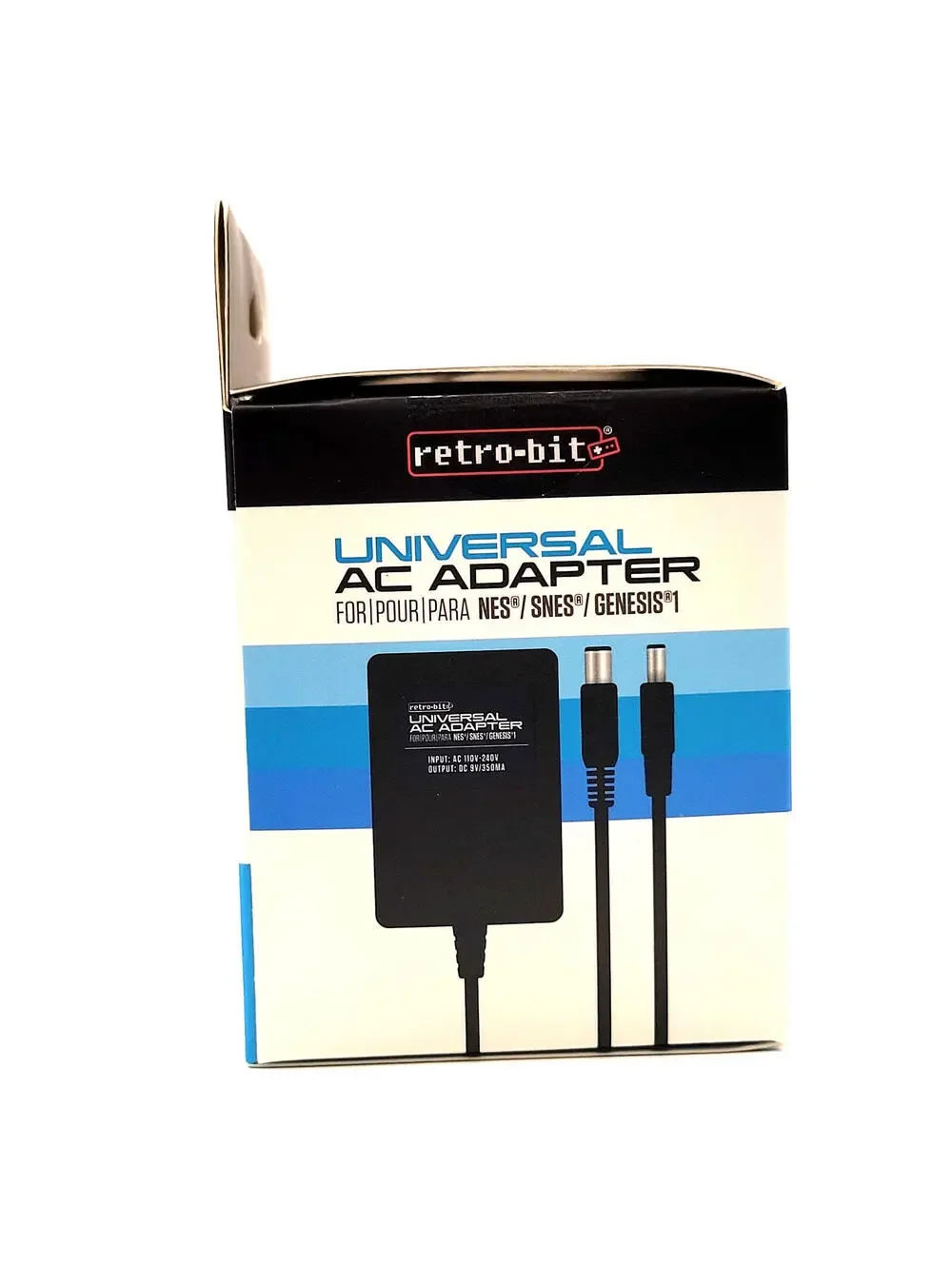 3-in-1 AC Adapter Power Supply Cord (Nintendo NES, SNES, Sega Genesis 1)